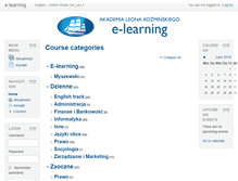 Tablet Screenshot of elearning.kozminski.edu.pl